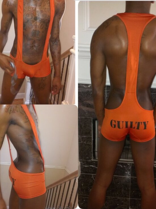 Candyman Other - XL Candyman Men’s Orange Guilty Singlet 9643
